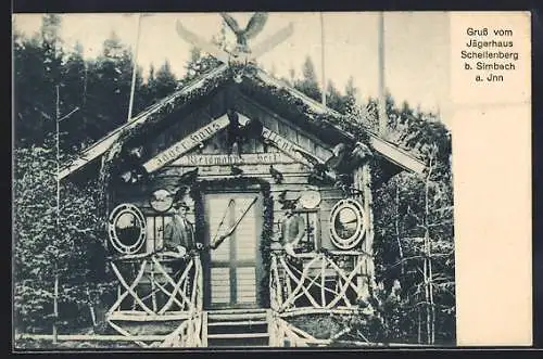 AK Simbach a. Inn, Jägerhaus Schellenberg im Wald