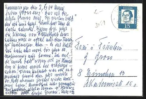 AK Memmingen, Partie in der Kalchstrasse