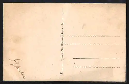 AK Ettlingen, Gasthaus zum Erbprinzen, Inh. Jacob Gietz