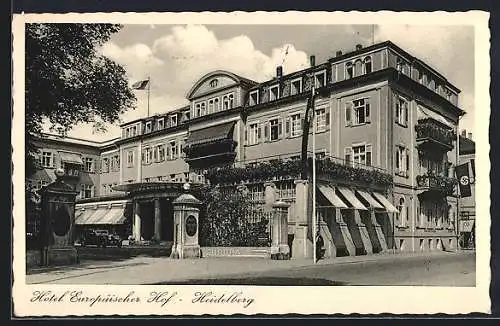 AK Heidelberg, Hotel Europäischer Hof, Bes. Fritz Gabler