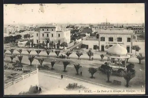 AK Sfax, La Poste et le Kiosque de Musique