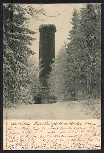 AK Heidelberg, Königstuhl im Winter