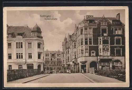 AK Solingen, Partie in der Birkenstrasse