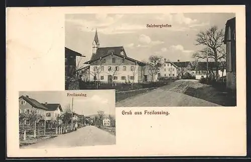 AK Freilassing, Ortsansicht, Salzburghofen