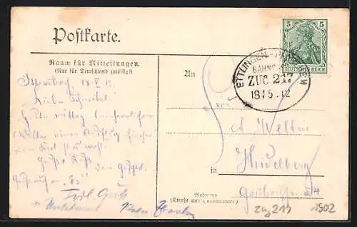 AK Ittersbach, Gasthaus zum Rössle, Mehrfachansicht