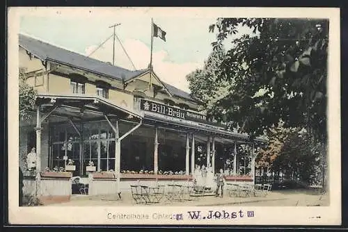 AK Hamburg-Ohlsdorf, Das Gasthaus Centralhalle v. W. Jobst