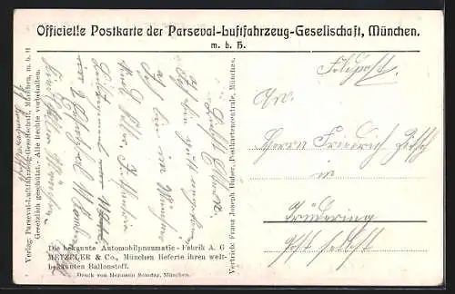 AK Porträt von Graf Zeppelin, Zeppelin über der Bavaria in München