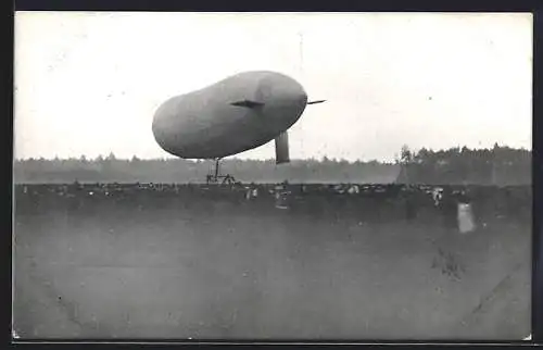 AK Nürnberg, Originalaufnahme Parseval 3, Zeppelin