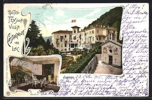 AK Lugano, Hotel Villa Castagnola au Lac, Vestibule