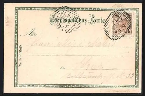 Lithographie Mutters-Raitis, Gasthaus zur Schupfen, Stephansbrücke