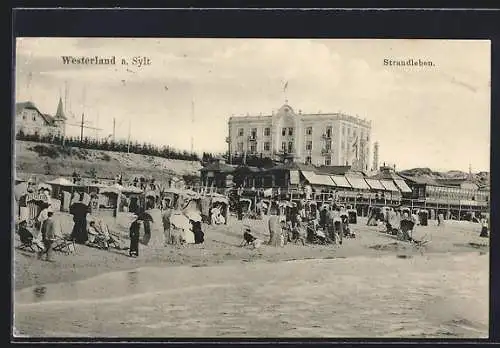 AK Westerland a. Sylt, Strandleben