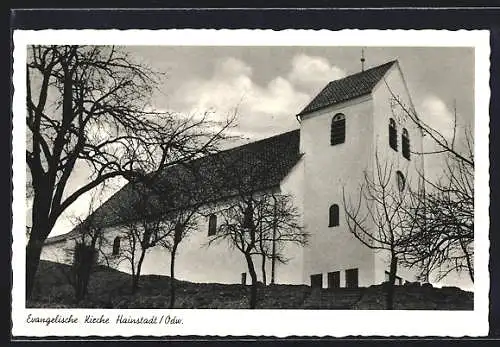 AK Hainstadt / Odenwald, evangelische Kirche