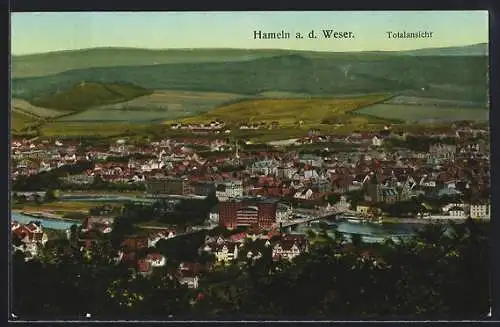 AK Hameln a. d. Weser, Totalansicht