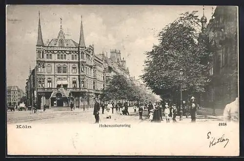 AK Köln-Neustadt, Strasse Hohenzollernring mit Passanten