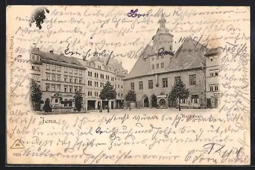 AK Jena, Rathaus und Hotel zur Sonne