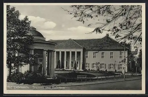 AK Bad Liebenstein, Brunnen und Badehaus