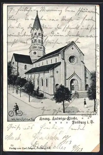 AK Freiburg i. B., Evang. Ludwigs-Kirche