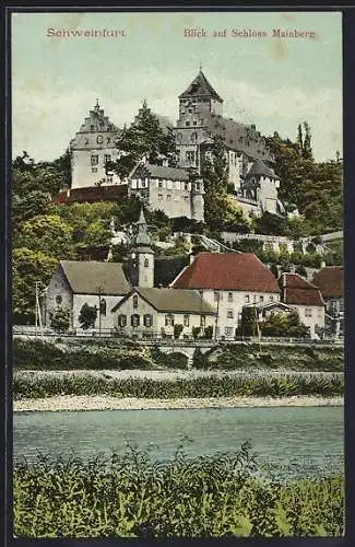 AK Mainberg b. Schweinfurt, Teilansicht mit Schloss