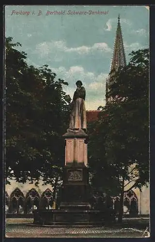 AK Freiburg i. B., Berthold Schwarz-Denkmal