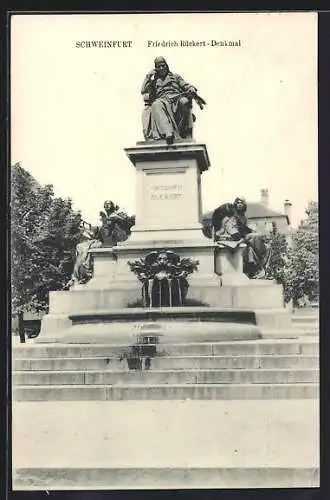 AK Schweinfurt a. M., Friedrich Rückert-Denkmal