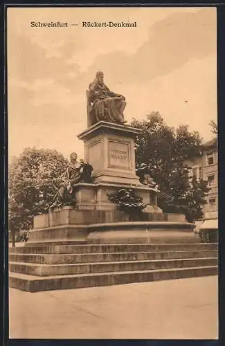 AK Schweinfurt, Rückert-Denkmal