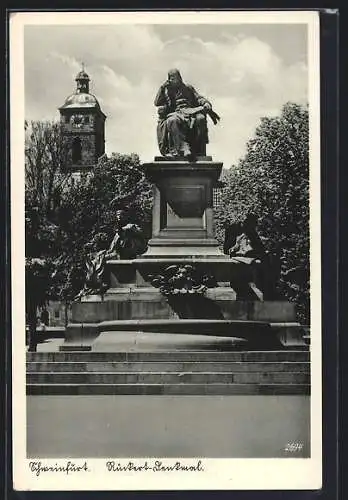 AK Schweinfurt, Rückert-Denkmal