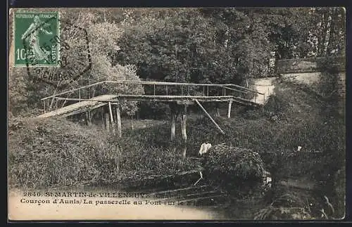 AK St-Martin-de-Villeneuve, Courcon d`Aunis, La passerelle au Pont sur le Nignou