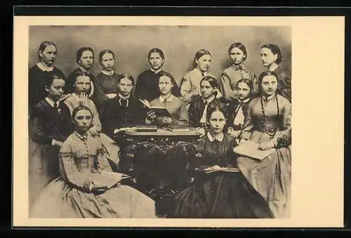 AK Elisabeth Gnauck-Kühne im Seminar 1867, Emanzipation