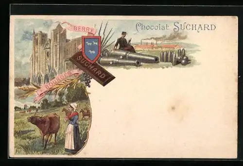 Lithographie Bourges, Chocolat Suchard