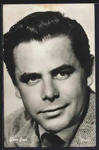 AK Schauspieler Glenn Ford in die Kamera schauend