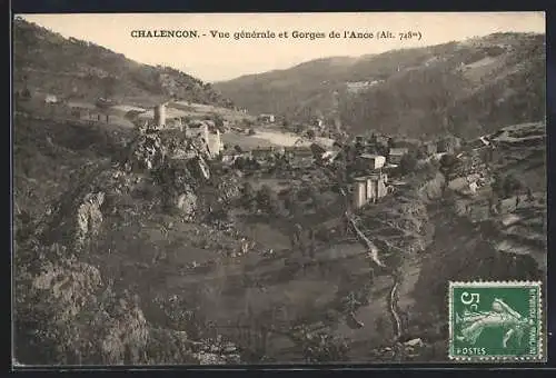 AK Chalencon, Vue gènèrale et Gorges de l`Ance