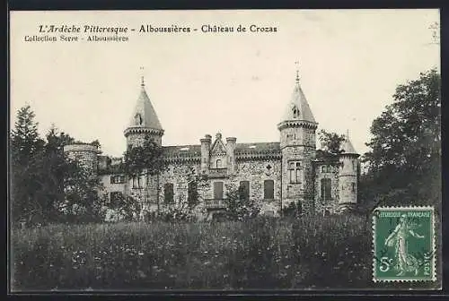 AK Alboussiéres, château de Crozat