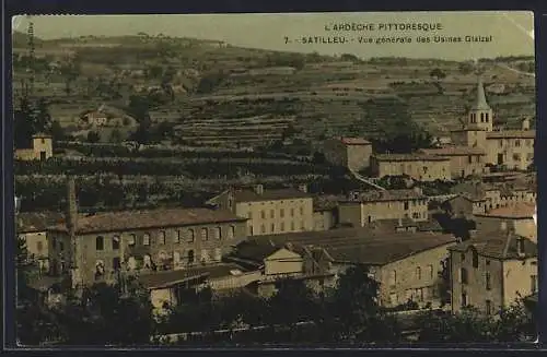AK Satilleu, Vue gènèrale des Usines Glaizal