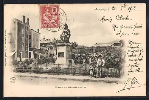 AK Annonay, Statue de Boissy-D`Anglas