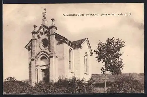 AK Villeneuve-de-Berg, Notre-Dame de pitiè