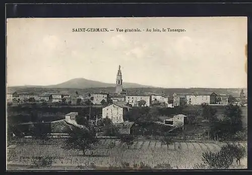 AK Saint-Germain, Vue gènèrale-Au loin, le Tanargue