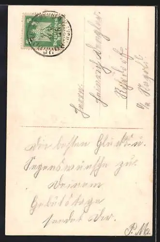 Foto-AK RPH Nr.6501 /3: Kleines Mädchen mit einen Strauss Rosen