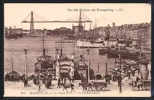 AK Marseille, le vieux port, le transbordeur