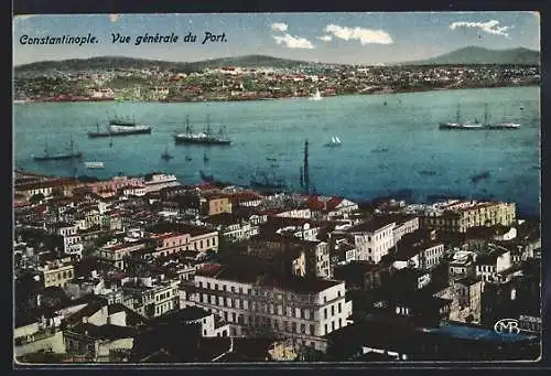 AK Constantinople, Vue générale du Port