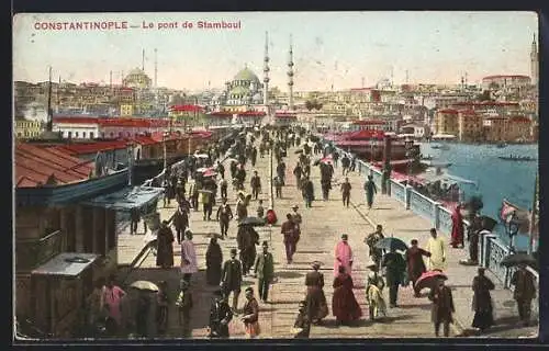 AK Constantinople, Le pont de Stamboul