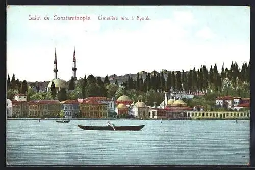 AK Constantinople, Cimetière turc a Eyoub