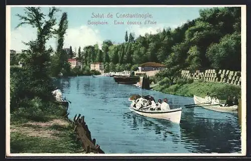 AK Constantinople, Bosphore, Eaux douces d`Asie