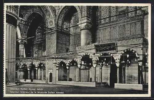 AK Stamboul, Mosquée Sultan-Ahmed Intérieur, facade de I'Entrée principale