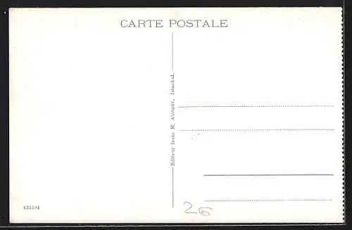 AK Stamboul, Mosquée Sultan-Ahmed Intérieur, facade de I'Entrée principale