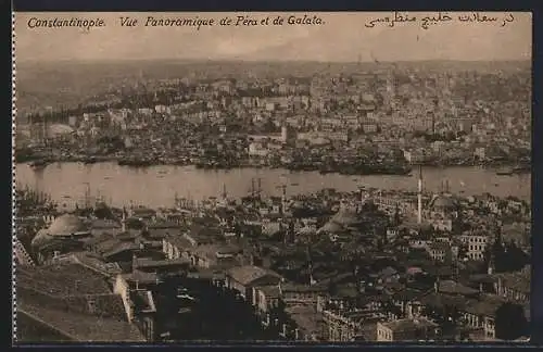 AK Constantinople, Vue Panoramique de Péra et de Galata