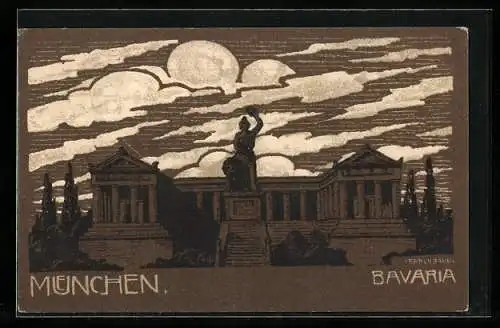 Künstler-AK München, Bavaria