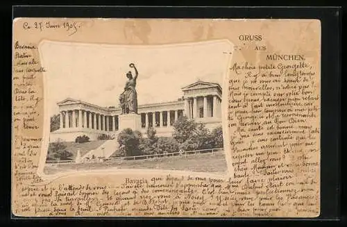 AK München, Bavaria, Passepartout