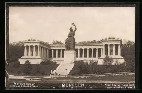 AK München, Bavaria mit Ruhmeshalle
