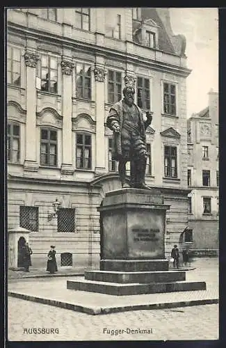 AK Augsburg, Fugger-Denkmal