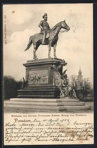 AK Potsdam, Wilhelm der Grosse, Deutscher Kaiser, König von Preussen